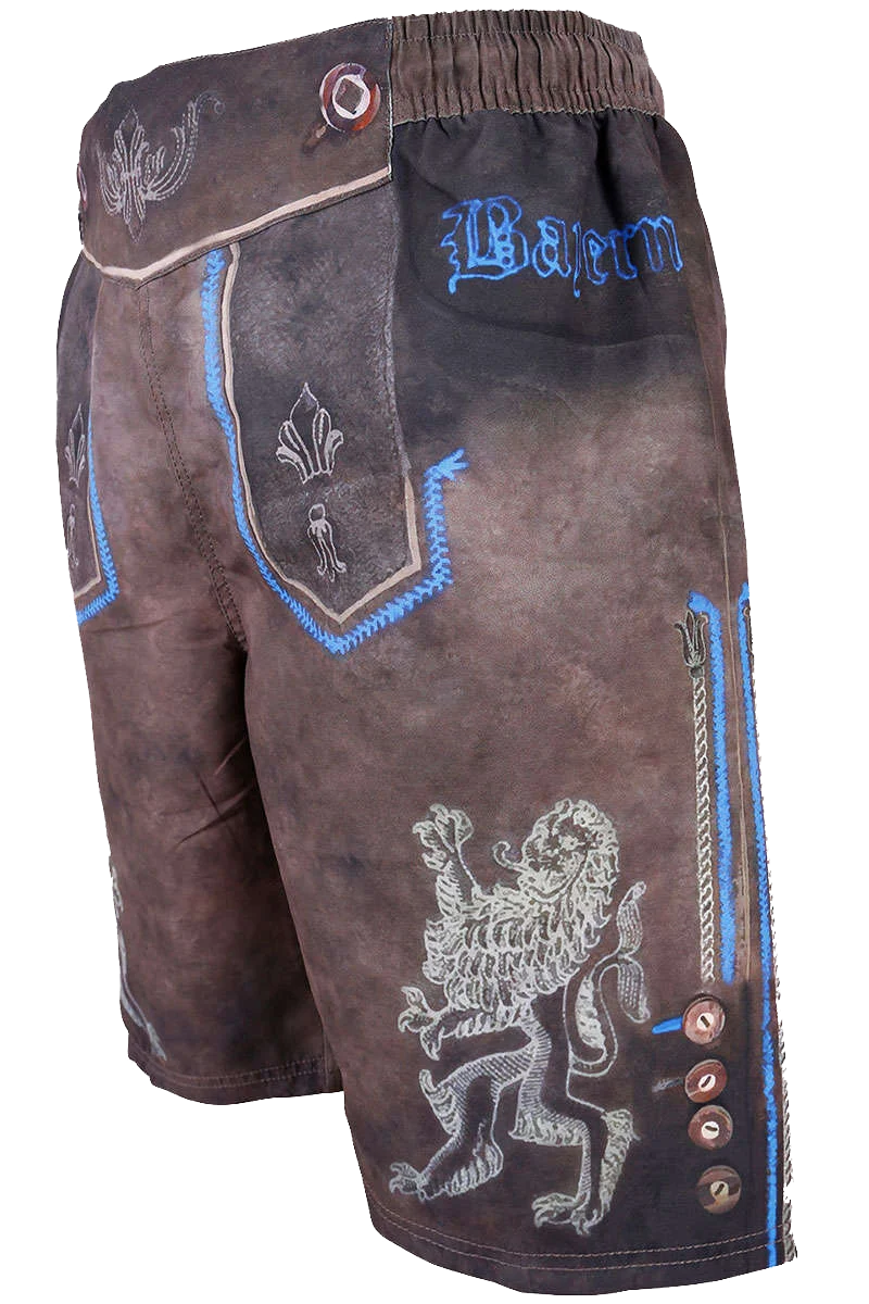 Herren Badehose Blaue Raute