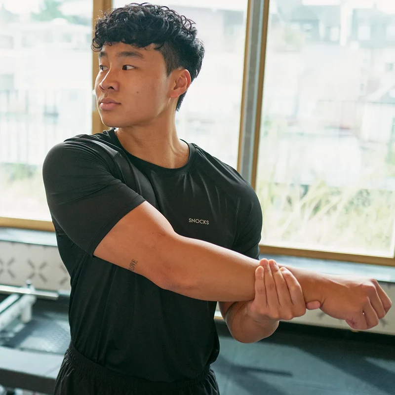 Trainingsshirt Raglan Herren | Silber Grau