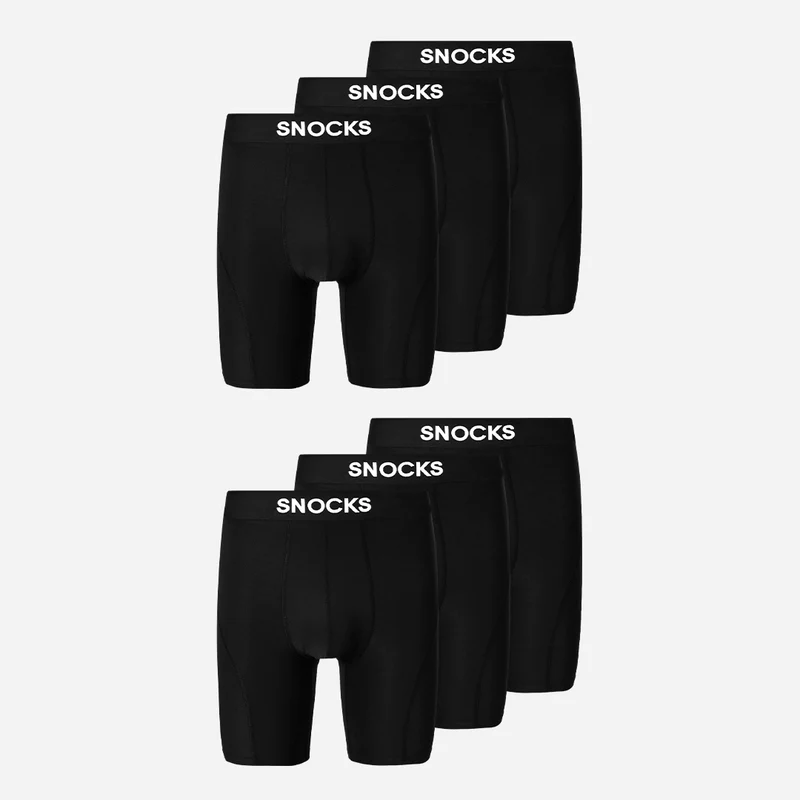 Lange Sport Boxershorts | Schwarz