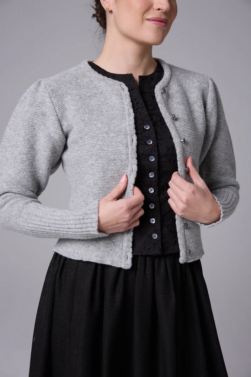 Merino-Trachtenjacke mit Puffärmel