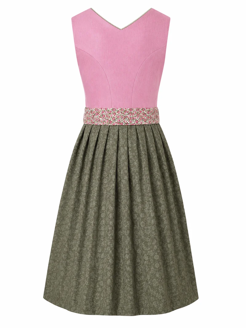 Klassisches Dirndl mit Jacquard-Oberteil
