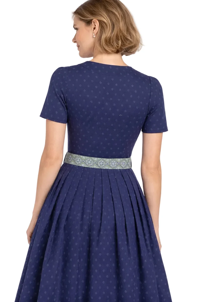 Blümchendruck-Kleid mit kurzem Arm
