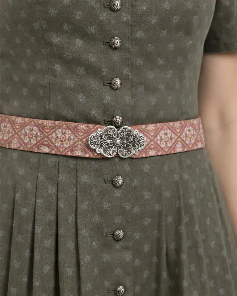Blümchendruck-Kleid mit kurzem Arm