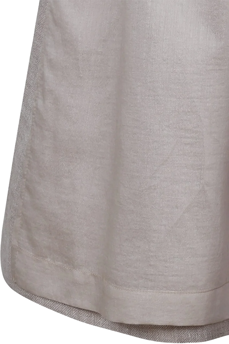 Midi-Dirndl mit Samt-Cord-Mieder - taupe
