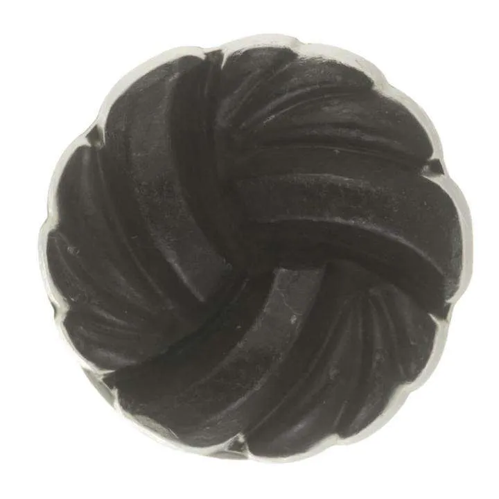 Metallknopf Muster Schwarz – Trachtenknopf MK-29