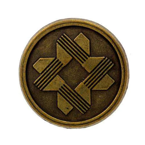 Metallknopf Muster Messing – Uniformknopf MK-304M