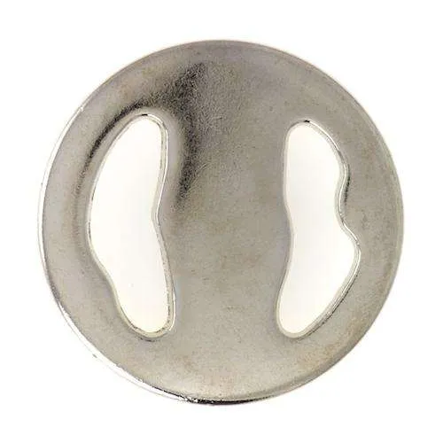 Metallknopf Muster Silber – Trachtenknopf MK-317S