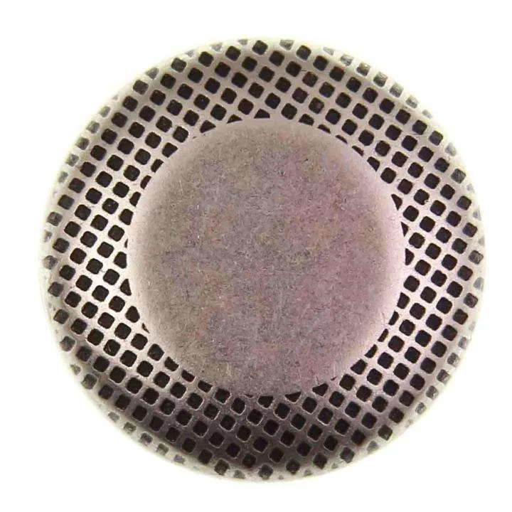 Metallknopf flach Halbkugel Grau – Uniformknopf MK-31AS