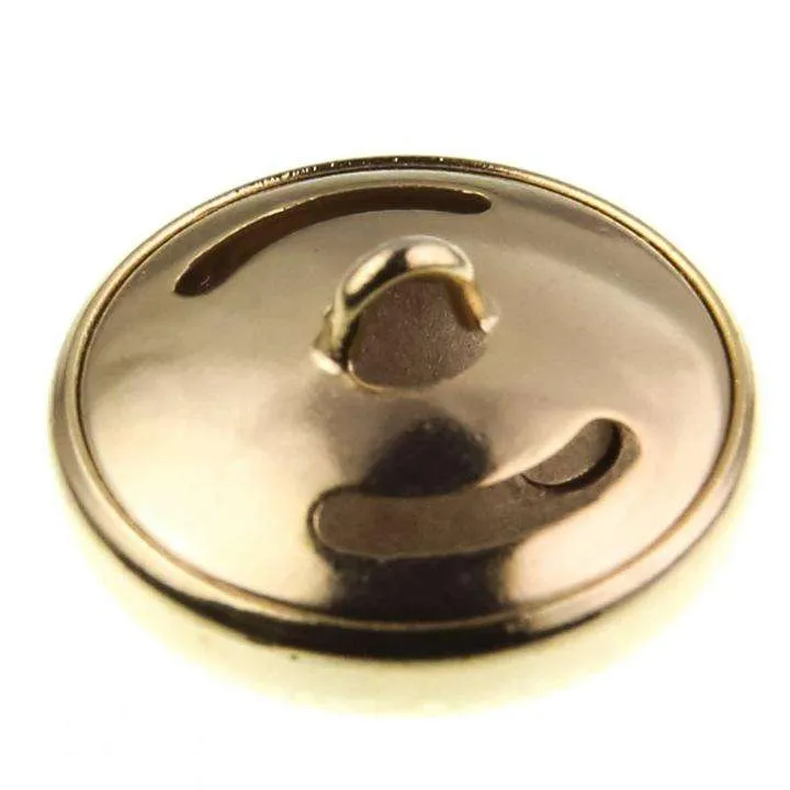 Metallknopf flach Halbkugel Gold – Uniformknopf MK-31G