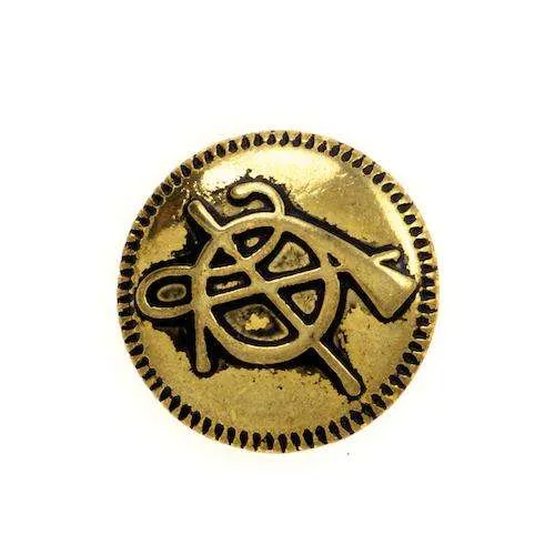 Metallknopf Gold – Öse MK-344AG
