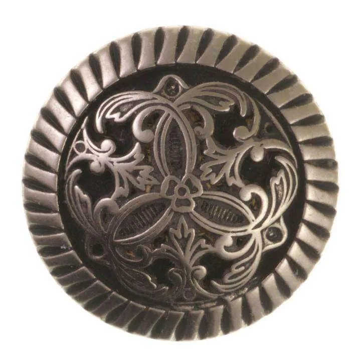 Metallknopf Altsilber-Silber – Trachtenknopf MK-323AS