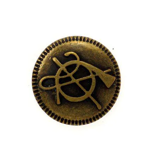 Metallknopf Messing – Öse MK-344M