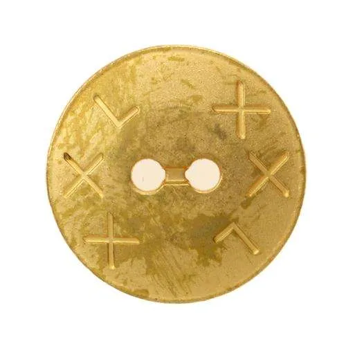 Metallknopf Muster Gold – 2-Loch MK-365G