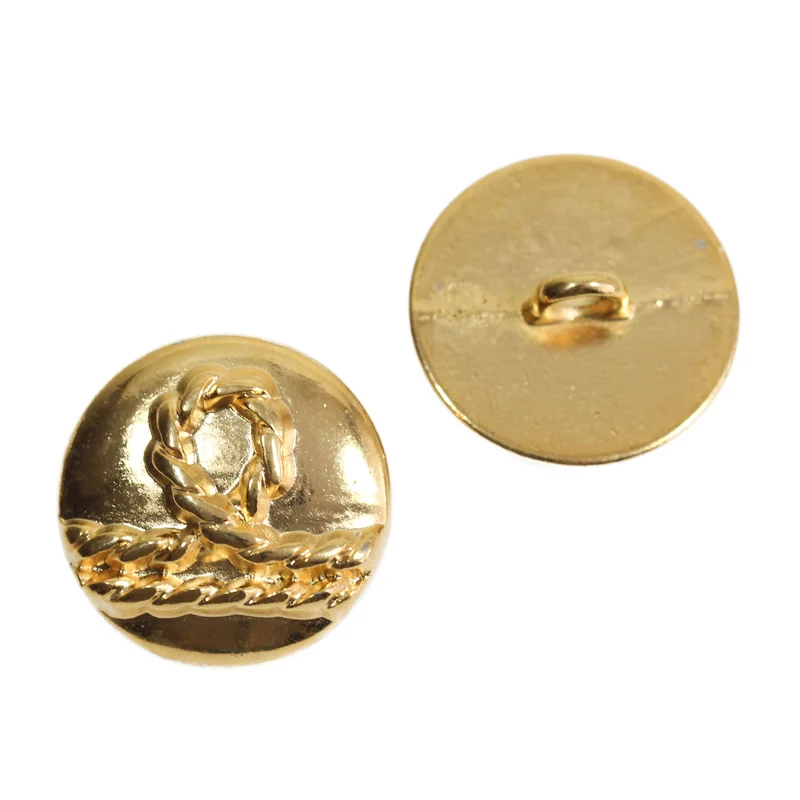 Metallknopf Muster Gold – Öse MK-359-G