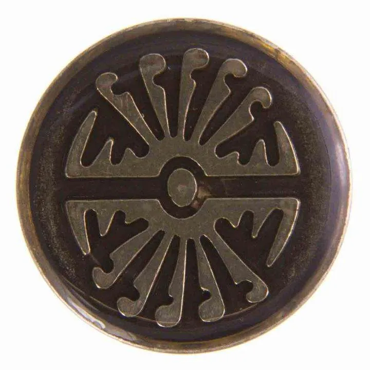 Metallknopf exklusiv Altsilber-Silber – Trachtenknopf MK-377AS