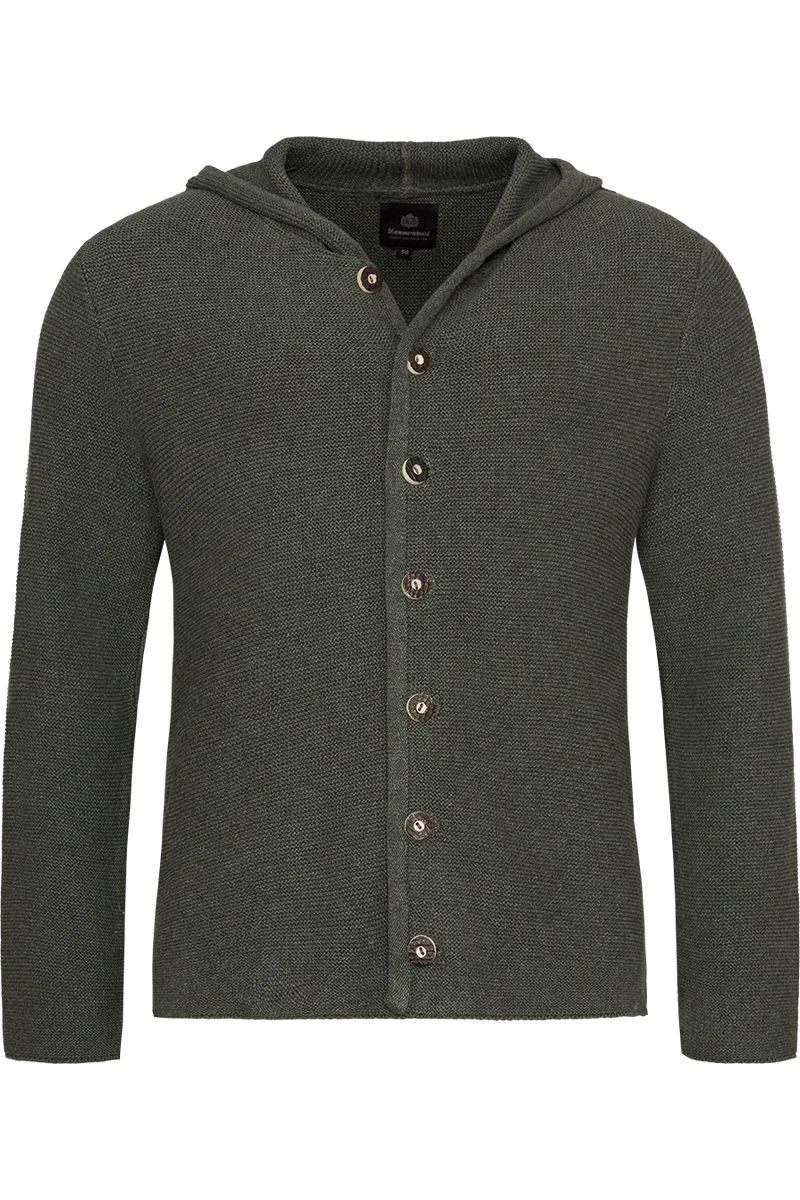 Herren Trachtenjacke Strick mit Hornknöpfen
