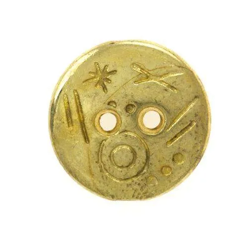 Metallknopf Gold – 2-Loch MK-453G