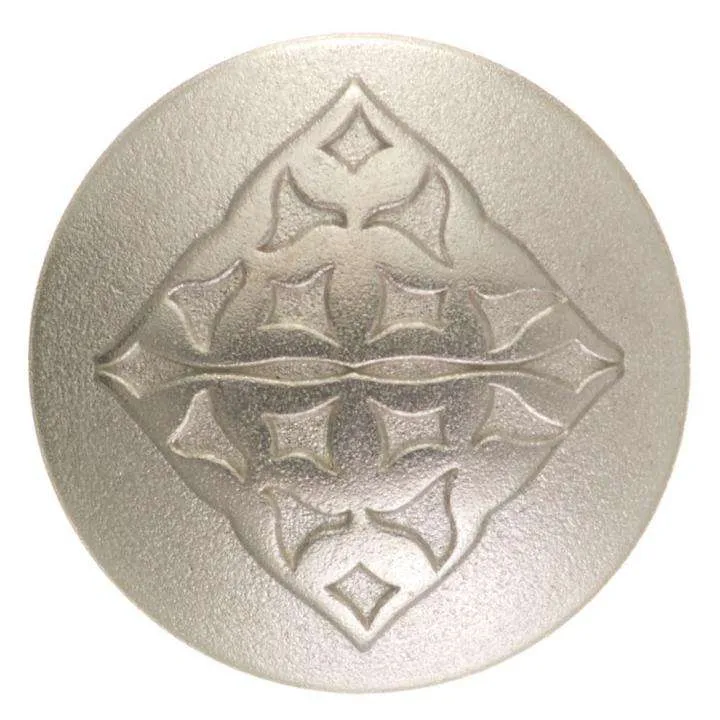 Metallknopf Muster Silber – Öse MK-45S