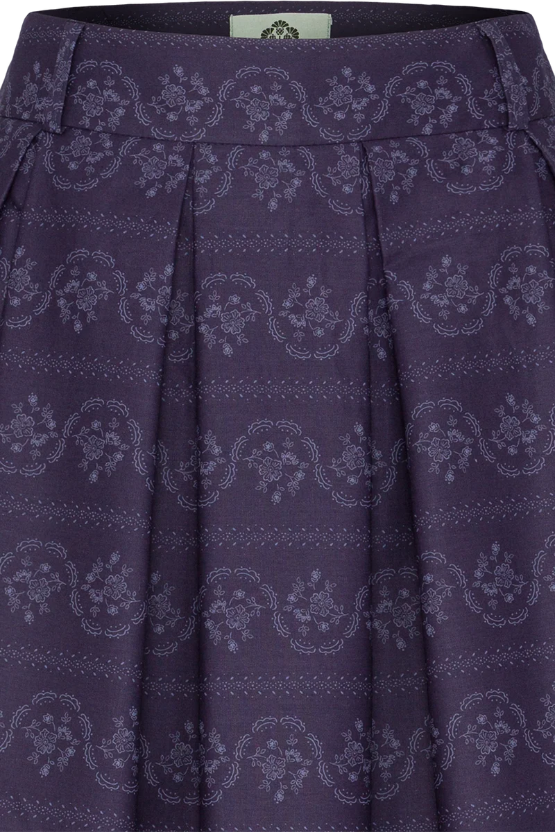 Baumwollrock 80 cm mit floralem Muster
