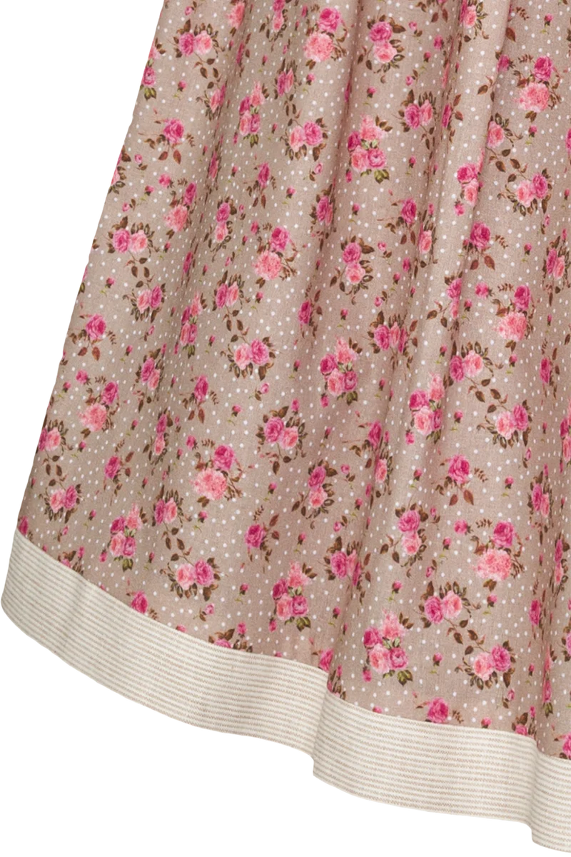 Baumwollrock 70 cm mit Blumenmuster