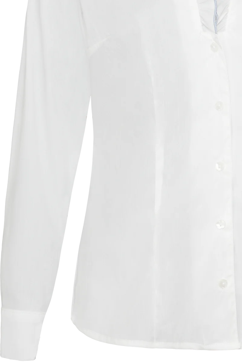 Damen Rüschen-Bluse mit Stretchanteil