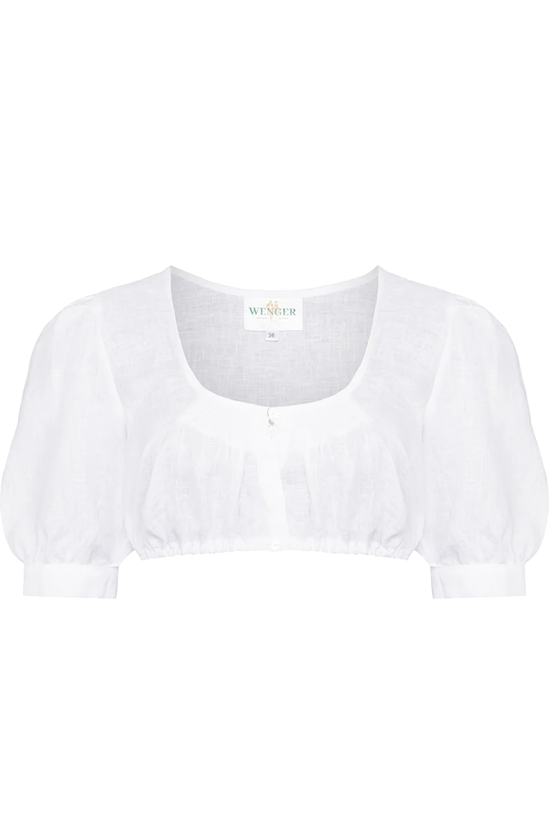 Dirndlbluse aus Leinen