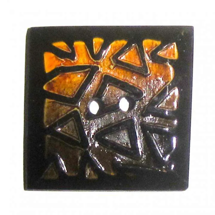 Hornknopf Schwarz 2-Loch – HK-403