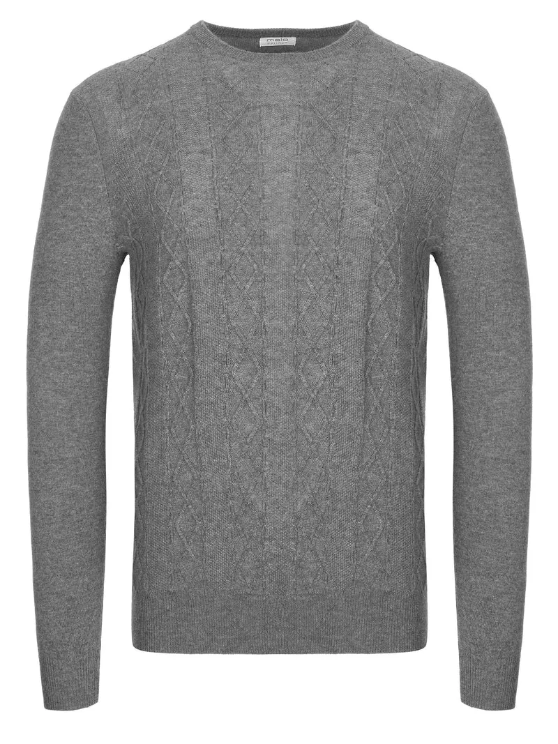 Malo Optimum Kaschmir Pullover grau