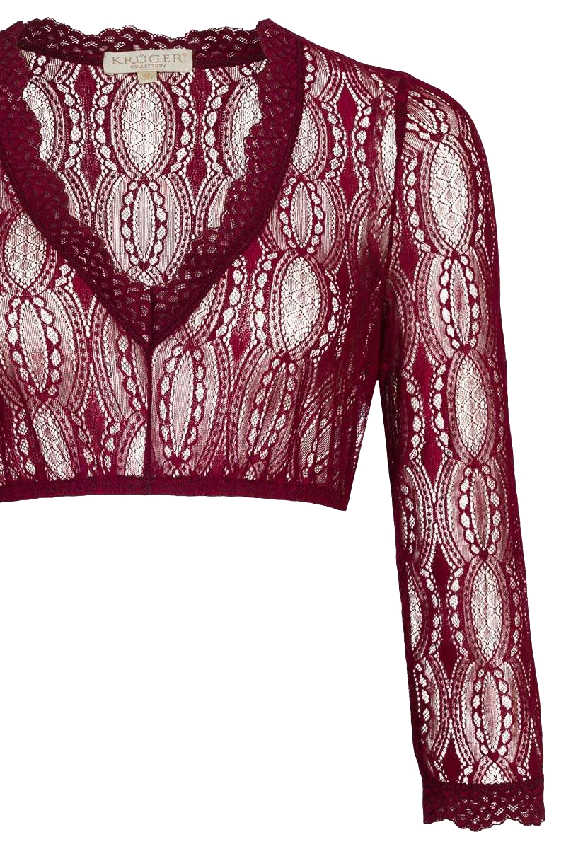 Dirndlbluse mit 3/4-Ärmeln