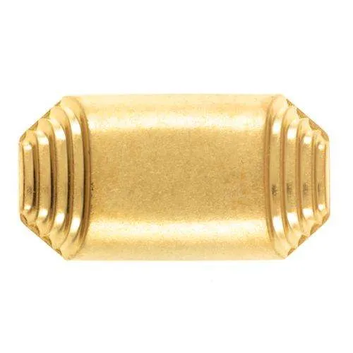 Ösenknopf Knebel Rillenmuster Goldfarben – Kunststoffknopf KGO-2