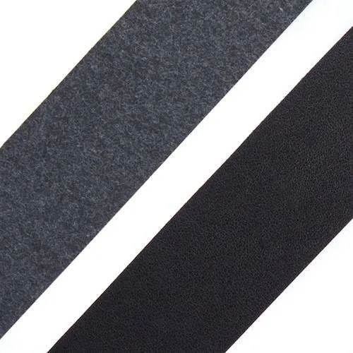 Kunstlederband Schwarz 20 mm – Lederimitatband B-30
