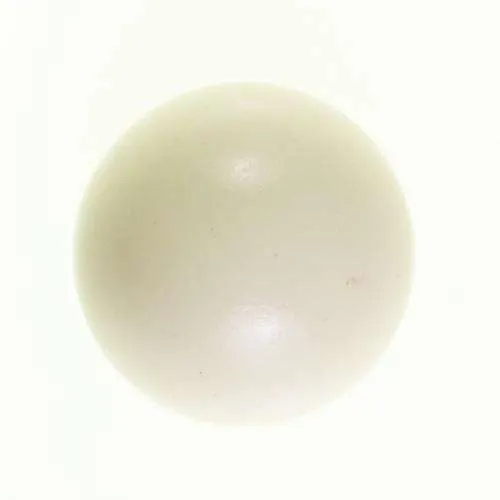 Kugelknopf mit flacher Öse Creme/Natur – Kunststoffknopf KN-100