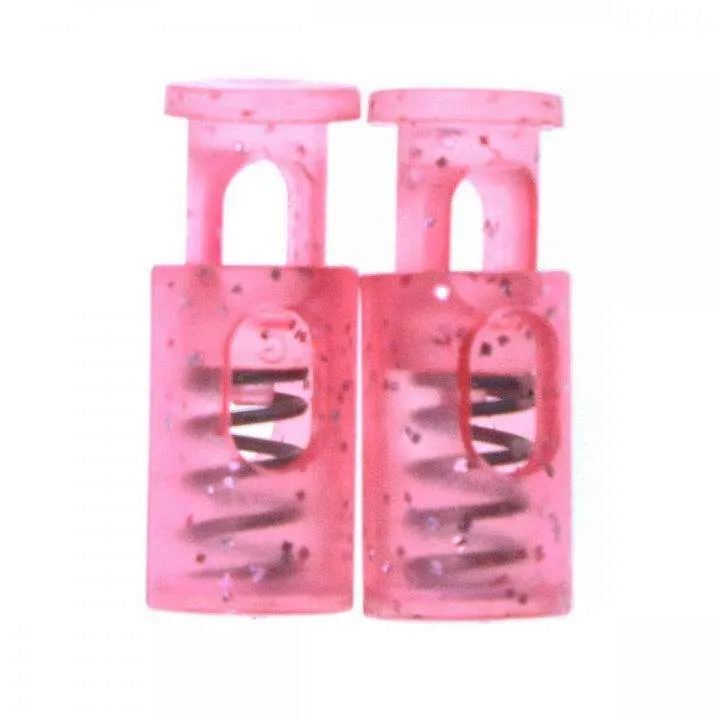 Kordelstopper Transparent Rot 20x9 mm – Kunststoff KOST-22