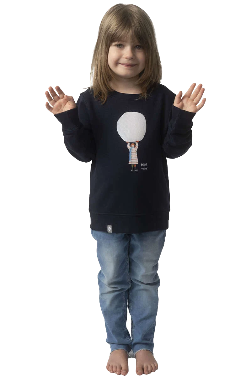 Kinder Pullover Schneeballschlacht mit Pippi