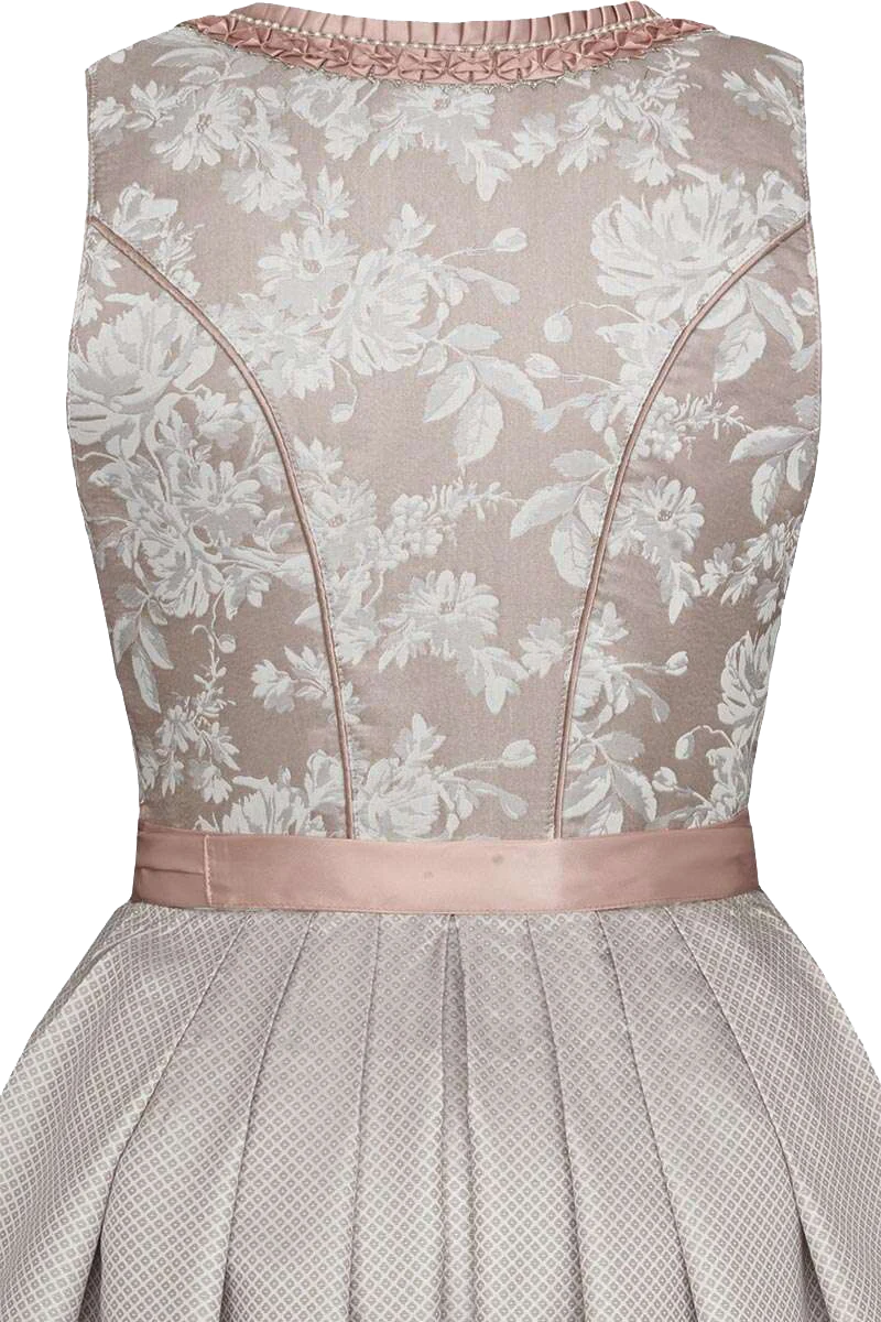 Midi-Dirndl mit Spitzenschürze
