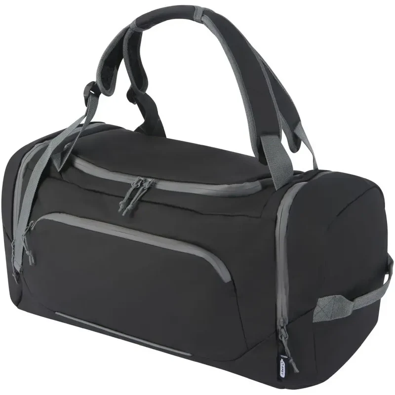 Aqua Reisetasche aus GRS Recyclingmaterial, 35 L, Schwarz, Umweltfreundlich und Praktisch