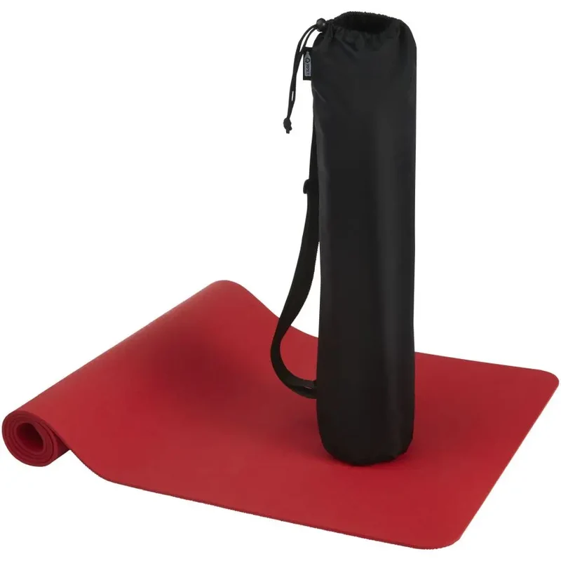 Virabha Recycelte TPE Yogamatte, Rot, Öko-Freundlich & Komfortabel