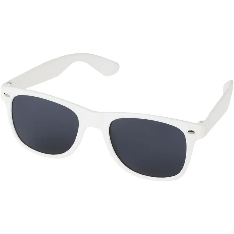 Sun Ray Weiße Sonnenbrille aus Recyceltem Kunststoff - Öko-Smart