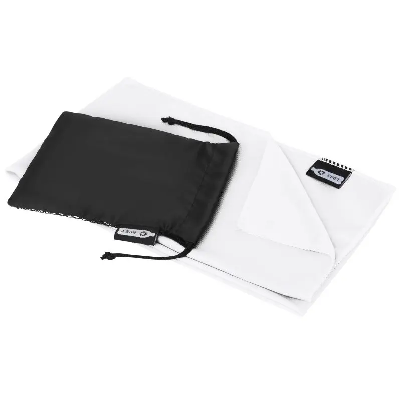Raquel Sport Kühlhandtuch im Etui aus recyceltem PET Kunststoff - weiß: Ideal für Sport und Outdoor-Aktivitäten