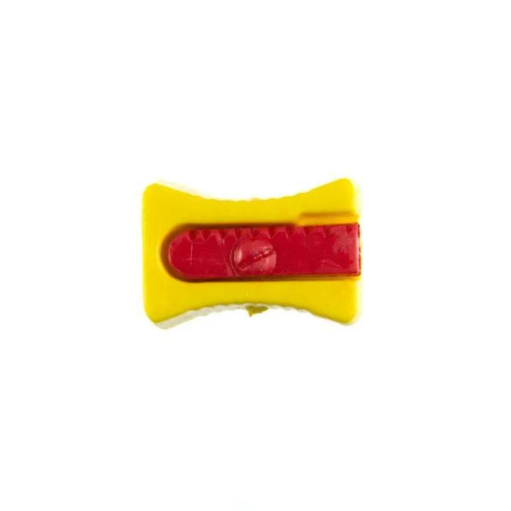 Kinderknopf Anspitzer Gelb 16 mm – Kunststoffknopf KK-152-GELB-2