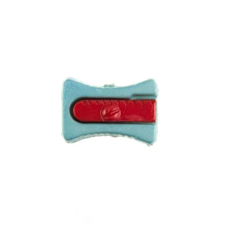 Kinderknopf Anspitzer Blau 16 mm – Kunststoffknopf KK-152-BLAU-4