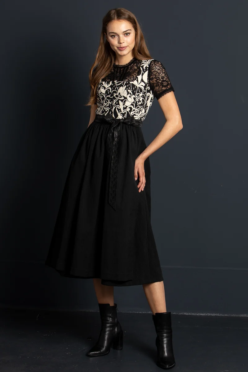 Almliebe Dirndl Weinzelt Zenzi schwarz