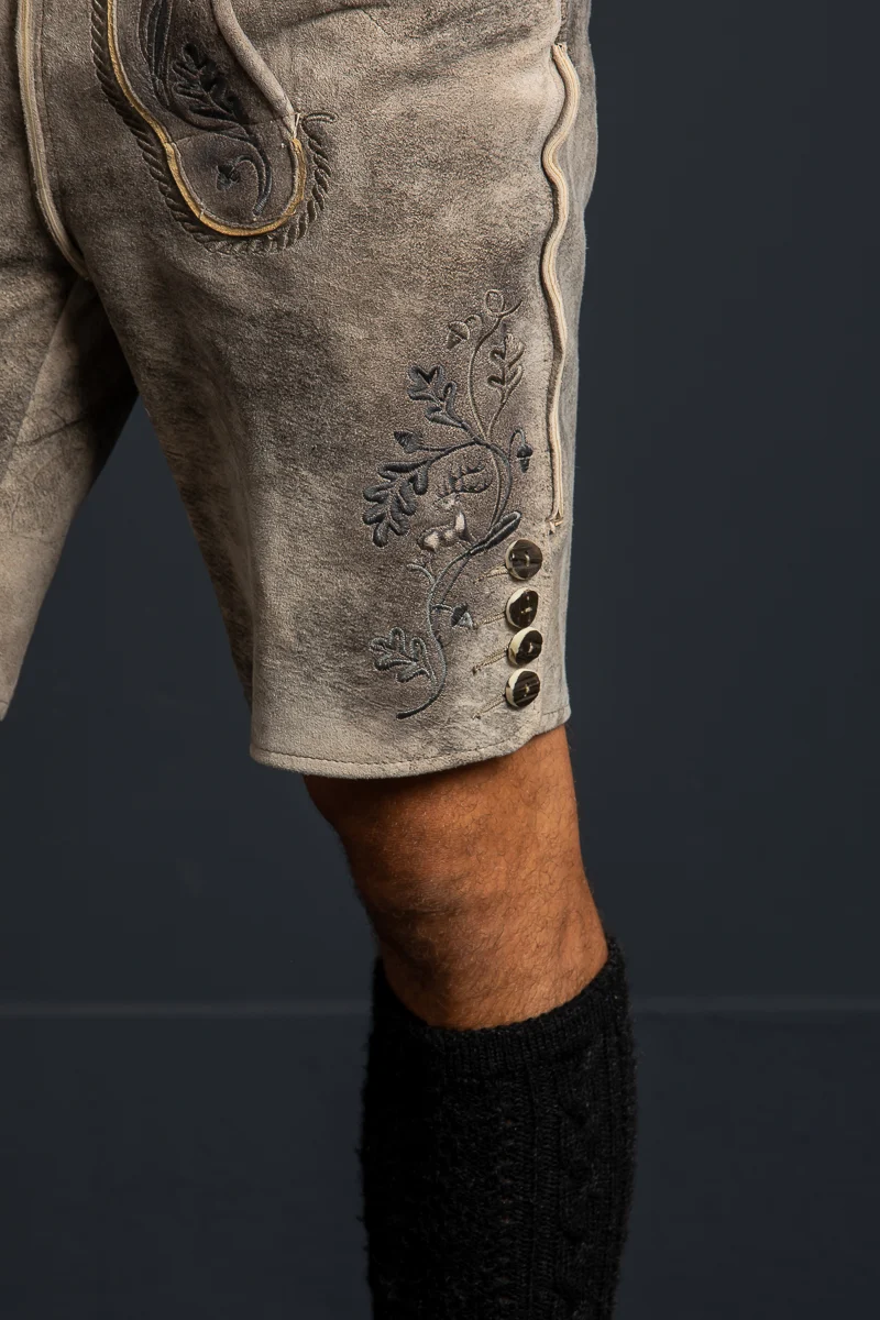 Kurze Spieth & Wensky Lederhose Austin oxford/grün