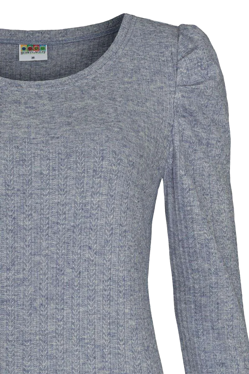 Trachtenpullover mit langen Ärmeln Stretch