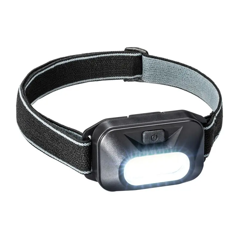 Wasserdichte Kopflampe REEVES-PEORÍA - Leistungsstarke LED-Stirnlampe, schwarz