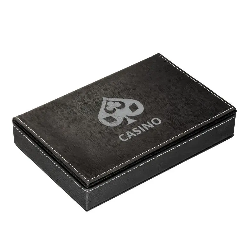 RE98-SALAMINA Spielkarten-Set in edler schwarzer Box - Klassisch und Elegant