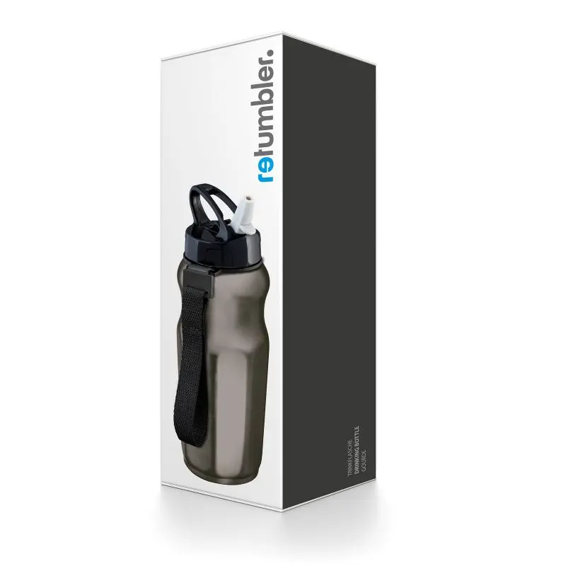 RIYAN Sportflasche in Anthrazit-Dunkelgrau, 750 ml, Elegant & Robust