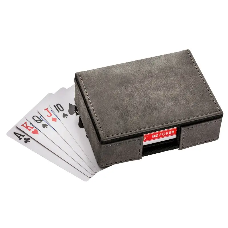 RE98-CALABASAS Spielkarten-Set in eleganter grau-schwarzer Box - Modernes Design
