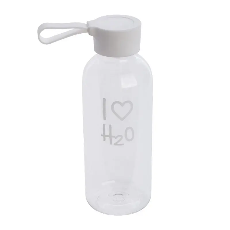 REFLECTS-MACAPÁ Elegante Wasserflasche, 650ml, Klar-Weiß