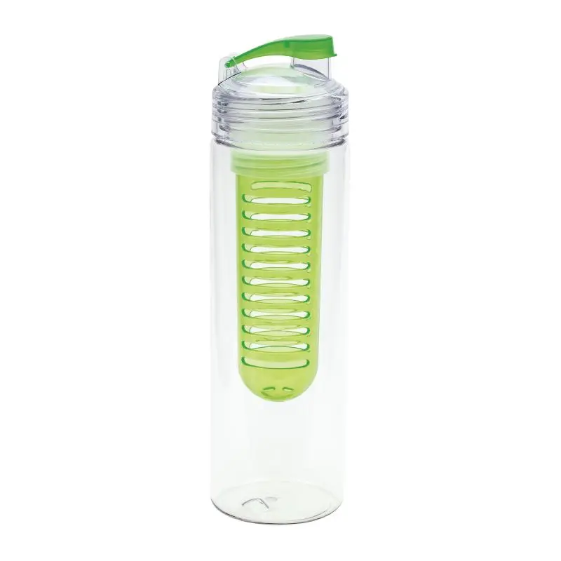 JOLIETTA Infuser Trinkflasche, 500 ml, Transparent-Grün, Frisch & Funktional